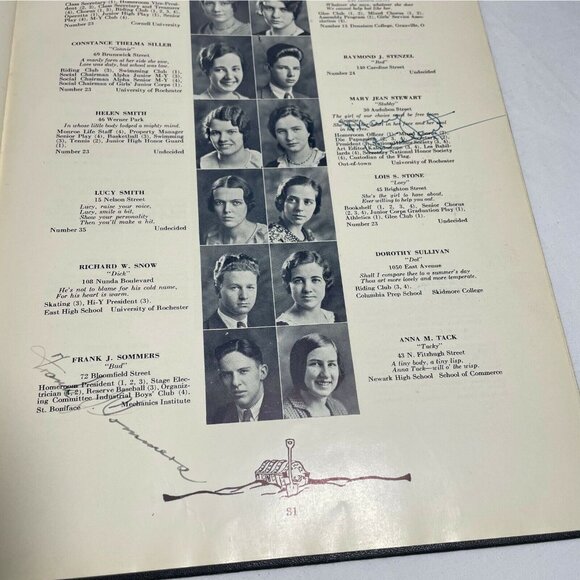 Monroe High School Yearbook Rochester New York 1931 Monrolog Hardback u - Picture 6 of 12